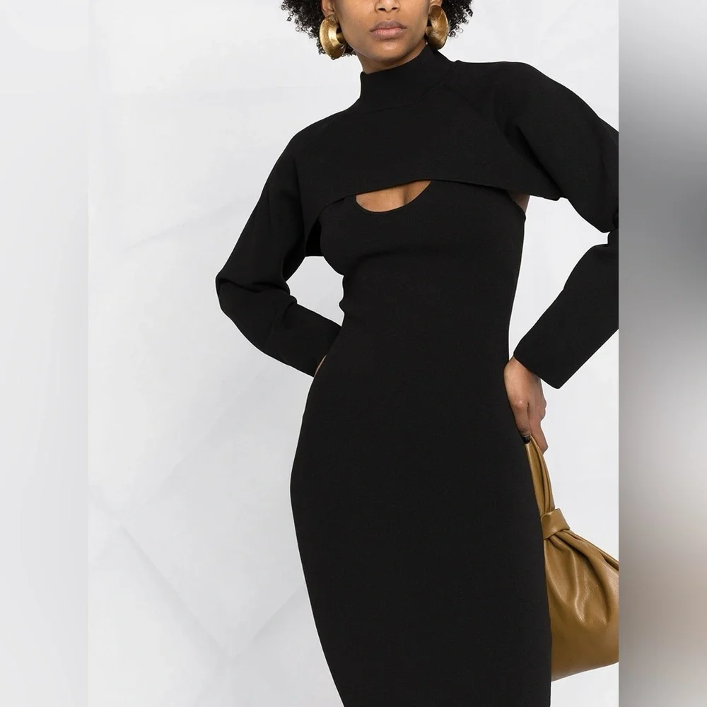 Nanushka black knit Noa midi dress - Picture 11 of 11